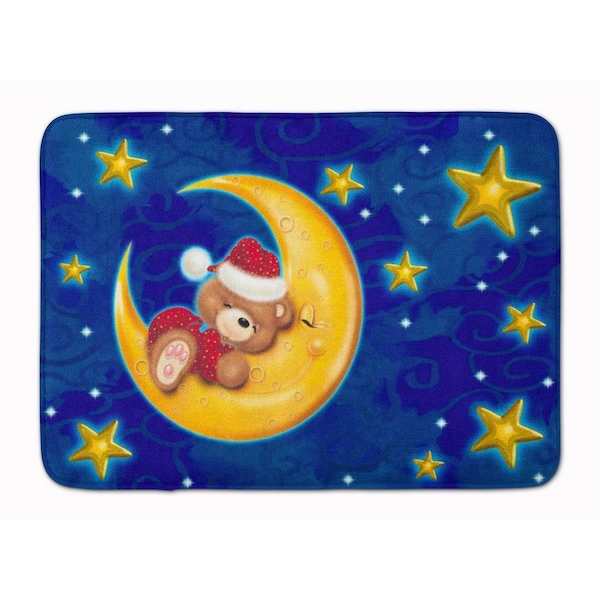 Carolines Treasures Bear Sleeping in the Moon and Stars Machine Washable Memory Foam Mat APH514BRUG - main